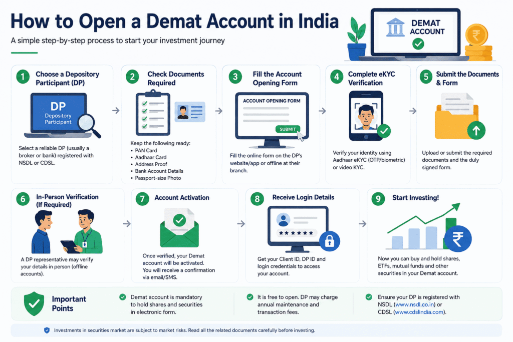 How to Open a Demat Account in India: A Beginner’s Step-by-Step Guide (2026)