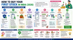 How to Buy Your First Stock in India (2026): A Beginner’s Step-by-Step Guide